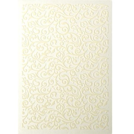 Papier wizytówkowy Welur Flock, kremowy, 220g (5 arkuszy)