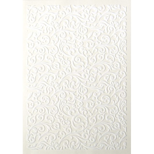 Papier wizytówkowy Flock Welur, biały, 220g, (10 arkuszy)