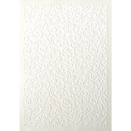 Papier wizytówkowy Flock Welur, biały, 220g, (10 arkuszy)