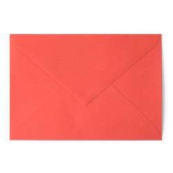 Koperta ozdobna Gładka B6, czerwona, 110g (20 sztuk)