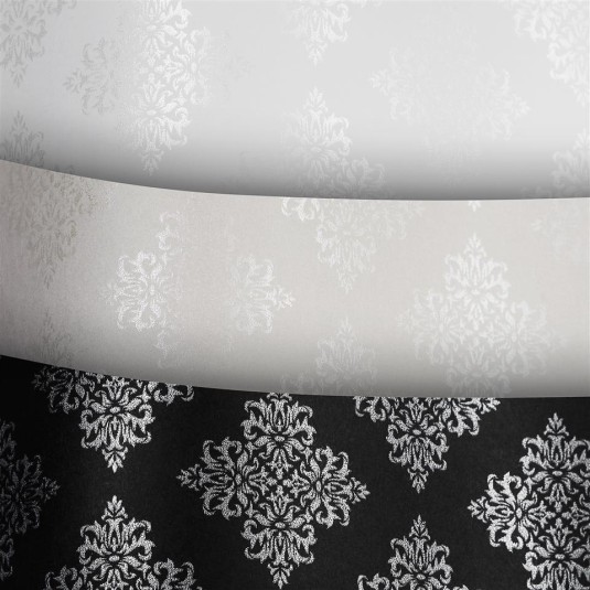 Papier ozdobny Glamour, biały, 230g (20 arkuszy)