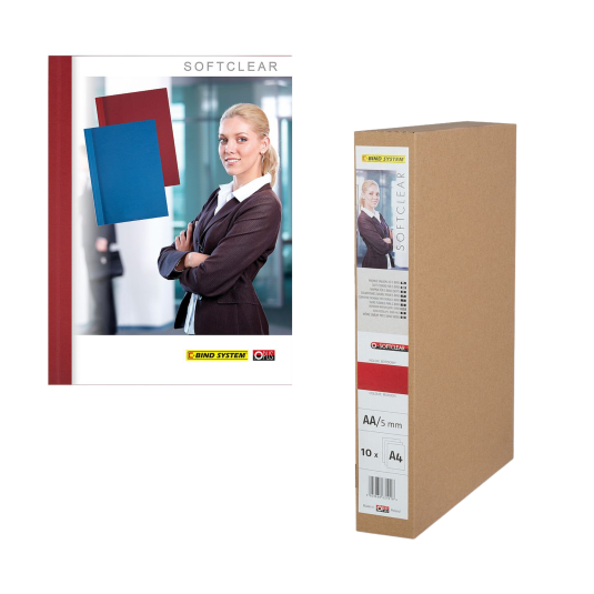 Okładka kanałowa miękka O. Softclear AA, 5mm, bordowa