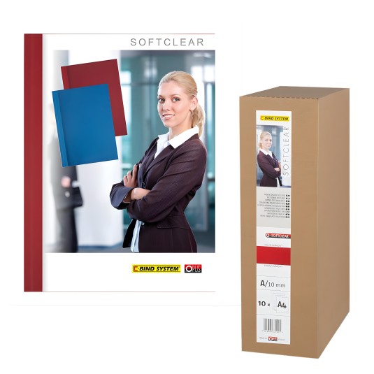 Okładka kanałowa miękka O. Softclear A, 10mm, bordowa