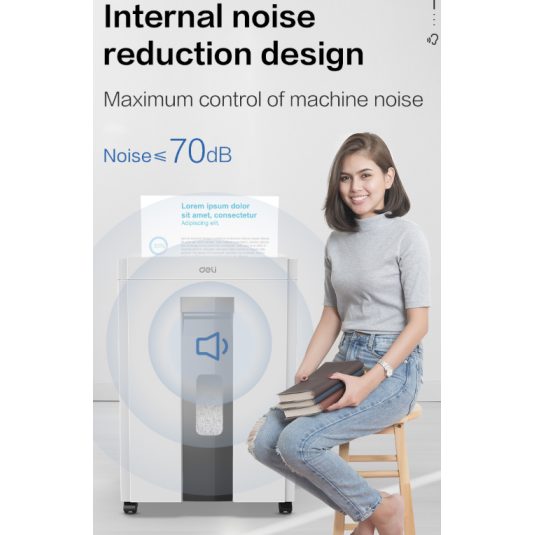 Niszczarka Deli E9952, kosz 23 l