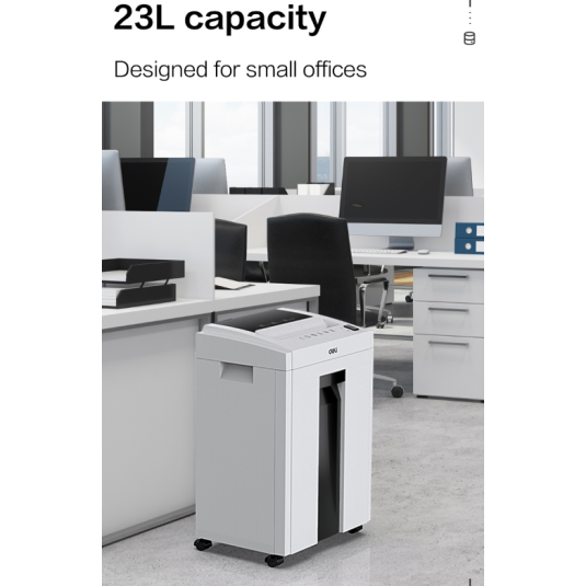 Niszczarka Deli E9952, kosz 23 l