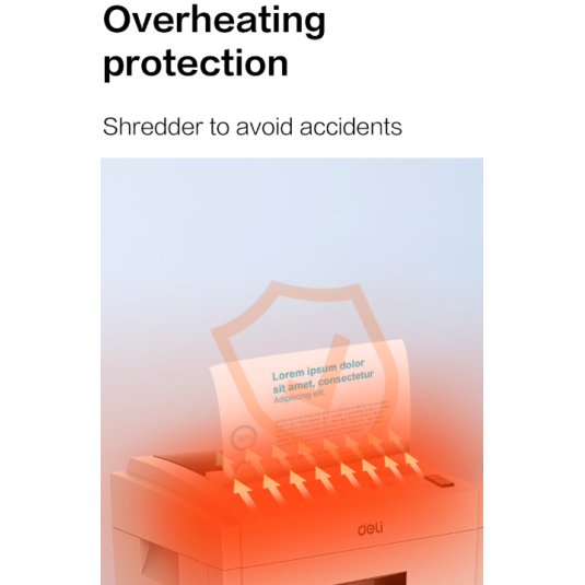 Niszczarka Deli E9952, kosz 23 l