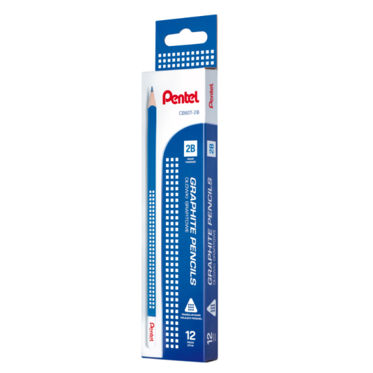 Ołówek trójkątny Pentel CB60T 2B