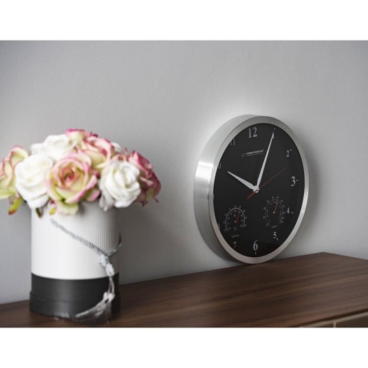 Zegar czarny ścienny Washington, Esperanza