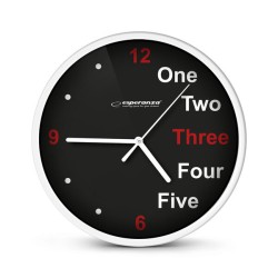 Zegar biały ścienny, Prague, Esperanza