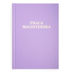 Okładka Praca Magisterska oprawa kanałowa A  10 mm fioletowa
