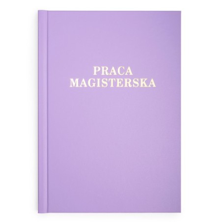 Okładka Praca Magisterska oprawa kanałowa A  10 mm fioletowa