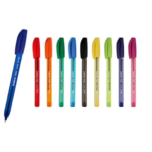 ZESTAW 10 DŁUGOPISÓW KOLOROWYCH TOMA FAST NOTE