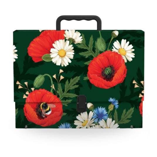 Teczka z rączką A4 Kwiaty Polskie Maki