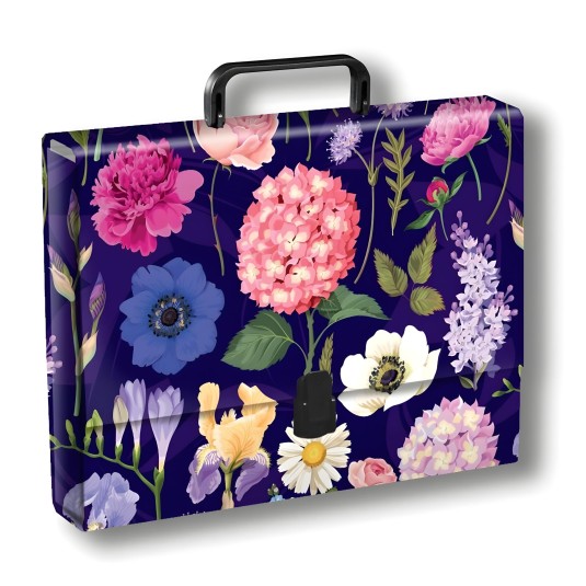 Teczka z rączką A4 Kwiaty Polskie Hortensja