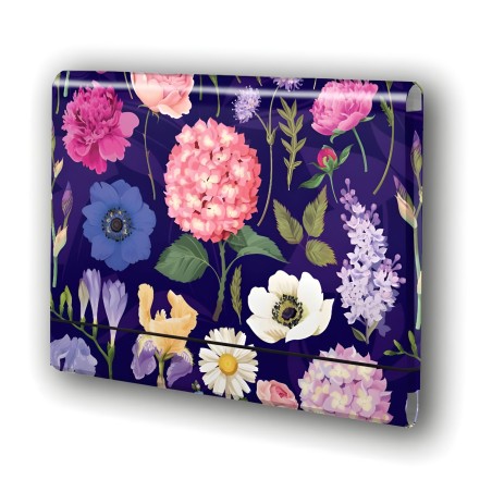 Teczka łamana A4 na gumkę Kwiaty Polskie Hortensja