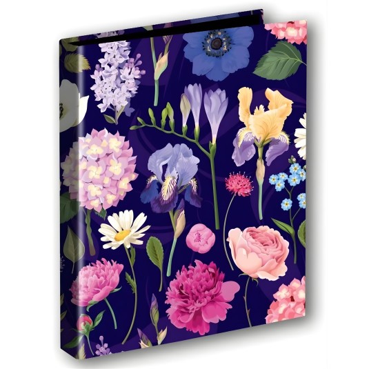 Segregator A4 2 ringi  Kwiaty Polskie Hortensja