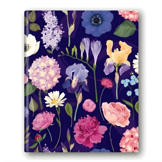 Segregator A4 2 ringi  Kwiaty Polskie Hortensja