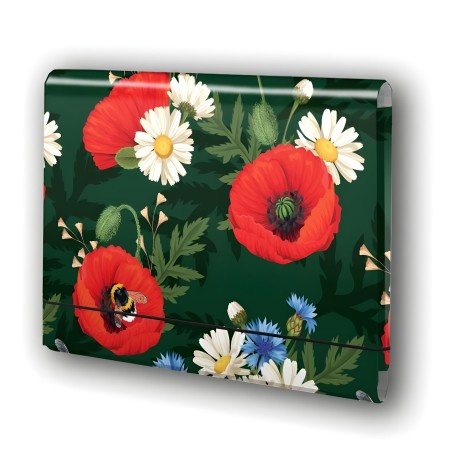 Teczka łamana A4 na gumkę Kwiaty Polskie Maki