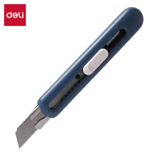 Nożyk biurowy 18MM Linfin EM530 niebieski Deli