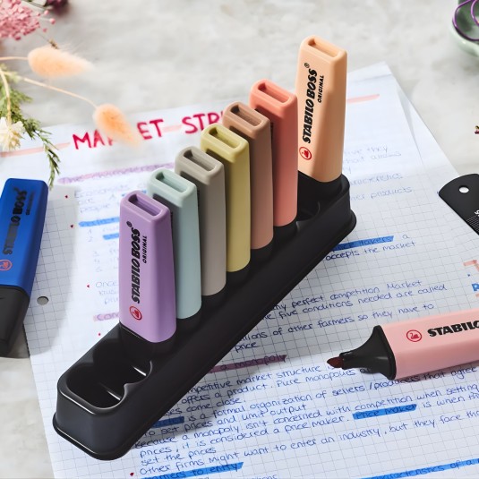 Zakreślacz różowy Stabilo Boss 70/128 Wildflowers Edition Rouge