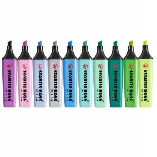 Zakreślacze Stabilo Boss Arty Wallet Cool mix 10 kolorów