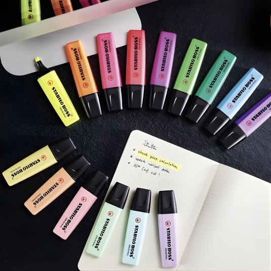 Zakreślacz 70/140 Stabilo Boss pastelowy czerwony