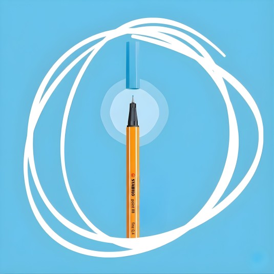 Cienkopis 88/57 Stabilo Point niebieski jasny