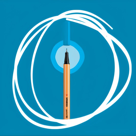 Cienkopis 88/32 Stabilo Point niebieski