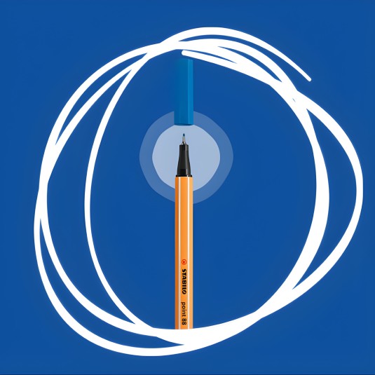 Cienkopis 88/41 Stabilo Point ciemny niebieski
