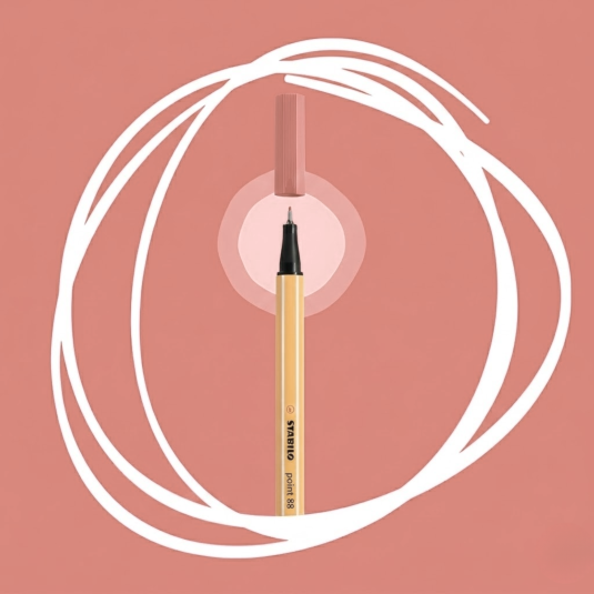 Cienkopis 88/28 Stabilo Point pudrowy różowy