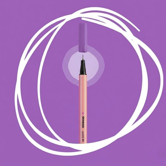 Cienkopis 88/60 Stabilo Point śliwkowy