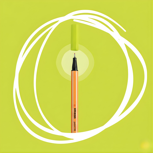 Cienkopis 88/024 Stabilo Point żółty neon