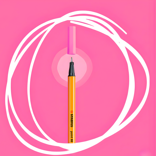 Cienkopis 88/056 Stabilo Point różowy neon