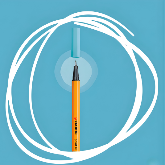 Cienkopis 88/31 Stabilo Point jasny błękitny