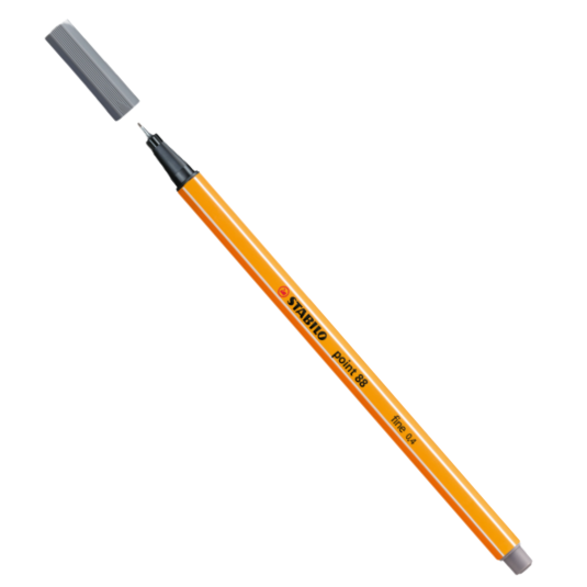 Cienkopis 88/96 Stabilo Point ciemny szary