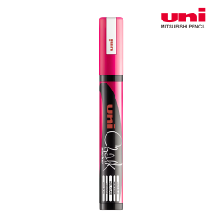 Marker kredowy Uni PWE-5M Chalk, różowy 1,8-2,5 mm