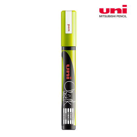 Marker kredowy Uni PWE-5M Chalk, żółty 1,8-2,5 mm