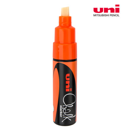 Marker kredowy Uni PWE-8K Chalk, pomarańczowy 8 mm