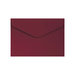 Koperta ozdobna C6 Gładka bordowa 120g op.10 sztuk