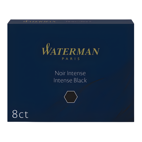 Naboje długie Waterman (8 szt.) czarne