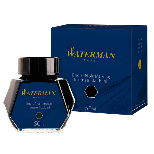 Atrament do piór wiecznych Waterman Intense Black 50 ml