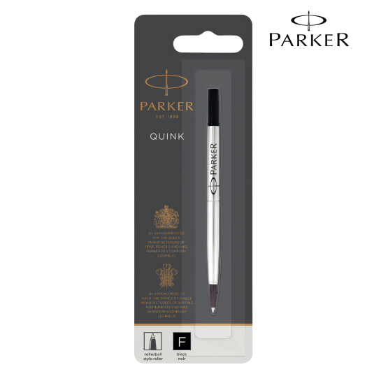 Wkład do piór kulkowych Parker F czarny