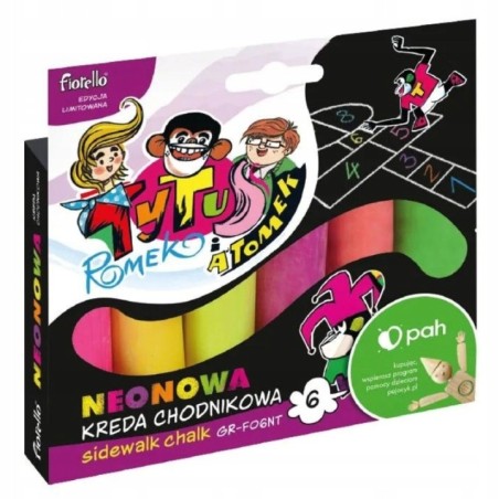 KREDA CHODNIKOWA NEONOWA 6 KOLORÓW TYTUS