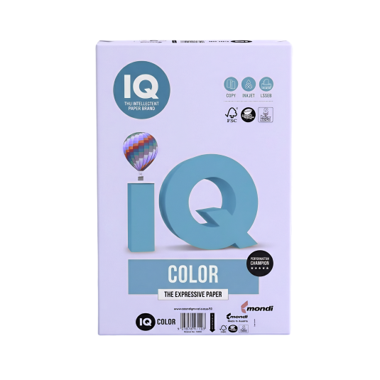 Papier kolorowy ksero A4 IQ Color lawendowy 80g/m2