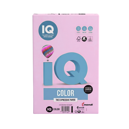Papier kolorowy ksero A4 IQ Color neonowy róż 80gm2