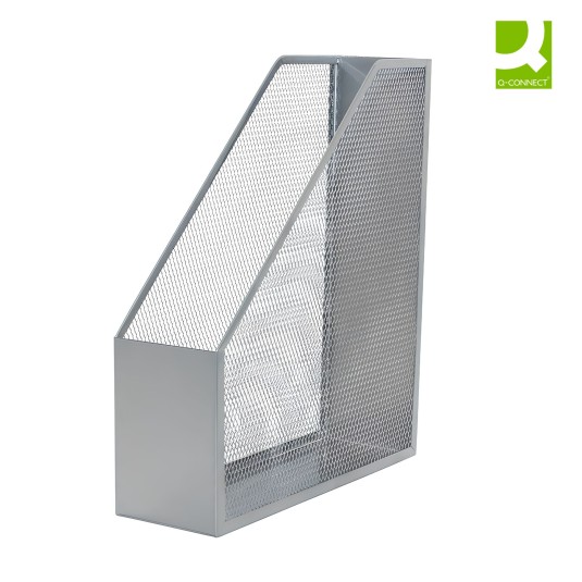 Przybornik na dokumenty srebrny Office Set metalowy Q-Connect