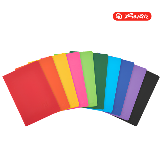 Zeszyt Herlitz A5/60 kart kratka RAINBOW półtwarda