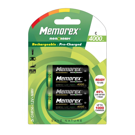Akumulator Memorex Rechargeable 4000mAh R14C x2