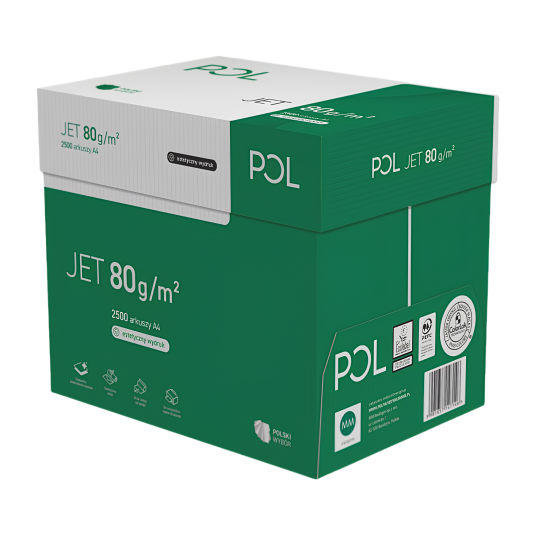 Papier ksero POLJET A4 80g ryza 500 arkuszy