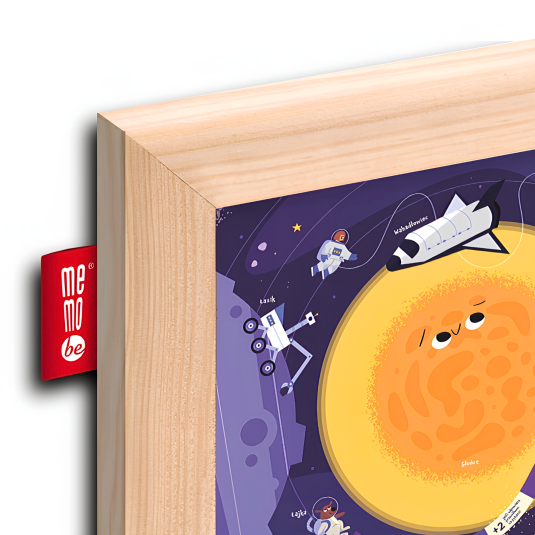 Tablica edukacyjna suchościeralna magnetyczna Kosmos 60x40 cm MemoBe